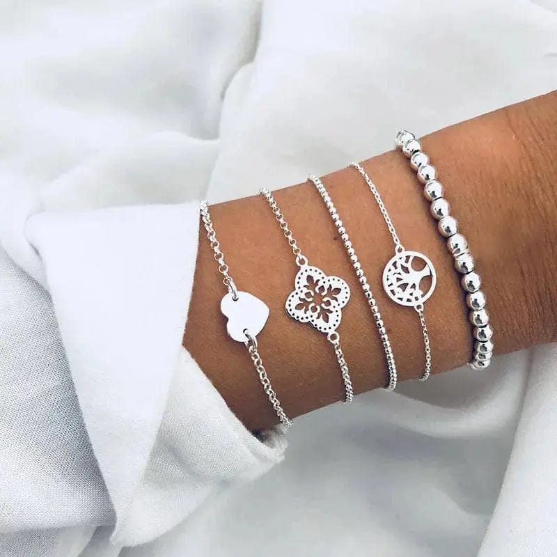 Essentialshouses BR033-30 Boho Geometric Bracelet Bangle Sets