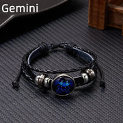 Essentialshouses BR22Y0338-1 Zodiac Sign Charm Luminous Bracelets