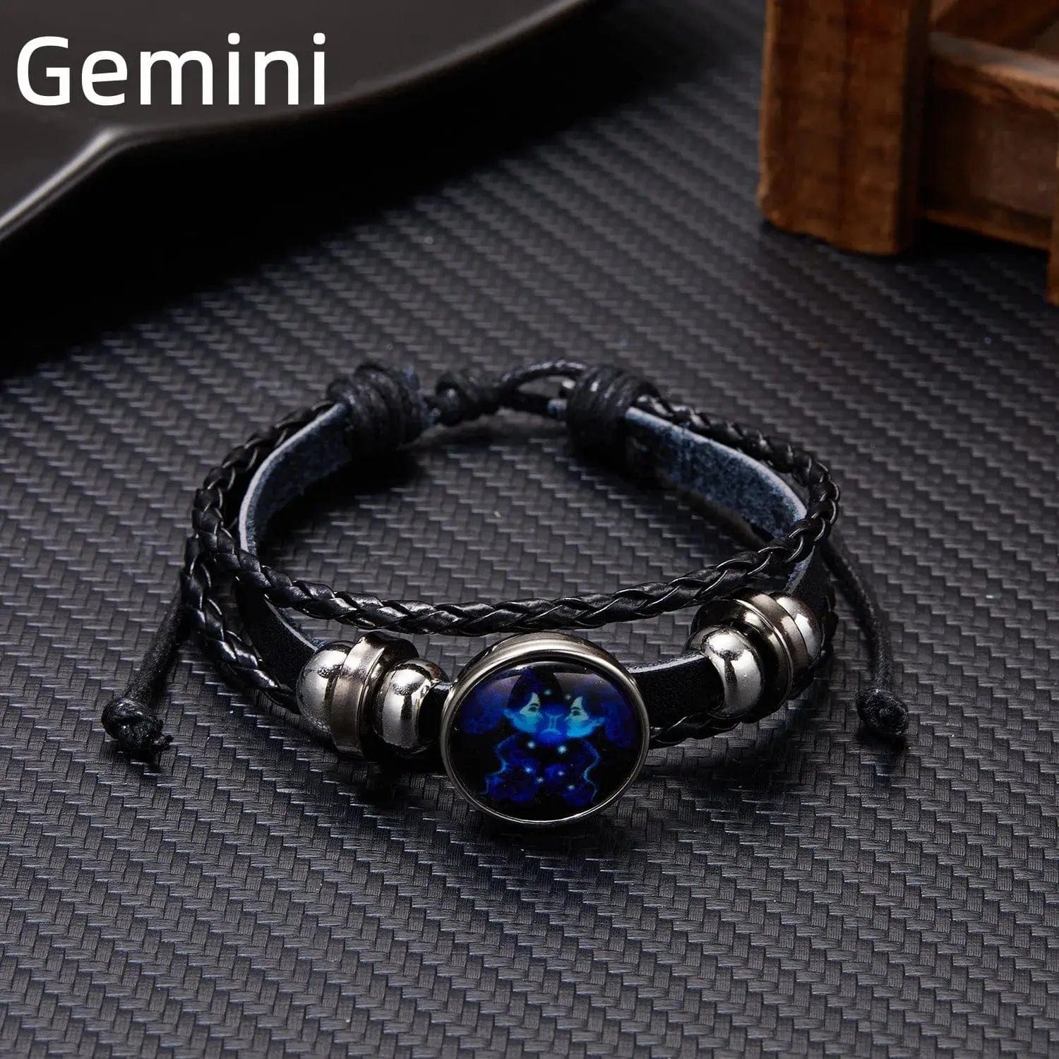Essentialshouses BR22Y0338-1 Zodiac Sign Charm Luminous Bracelets