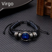 Essentialshouses BR22Y0338-12 Zodiac Sign Charm Luminous Bracelets