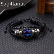 Essentialshouses BR22Y0338-2 Zodiac Sign Charm Luminous Bracelets