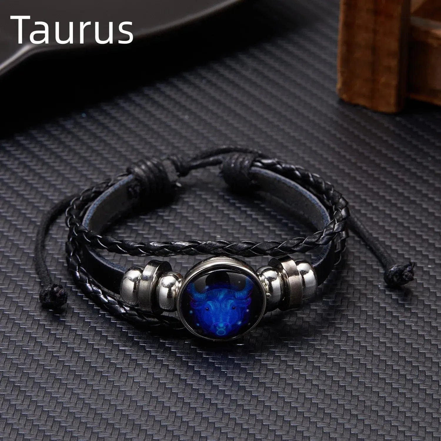 Essentialshouses BR22Y0338-5 Zodiac Sign Charm Luminous Bracelets