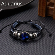 Essentialshouses BR22Y0338-6 Zodiac Sign Charm Luminous Bracelets