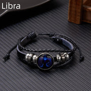 Essentialshouses BR22Y0338-8 Zodiac Sign Charm Luminous Bracelets