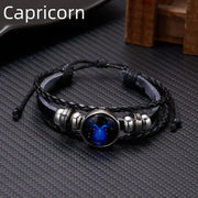 Essentialshouses BR22Y0338-9 Zodiac Sign Charm Luminous Bracelets