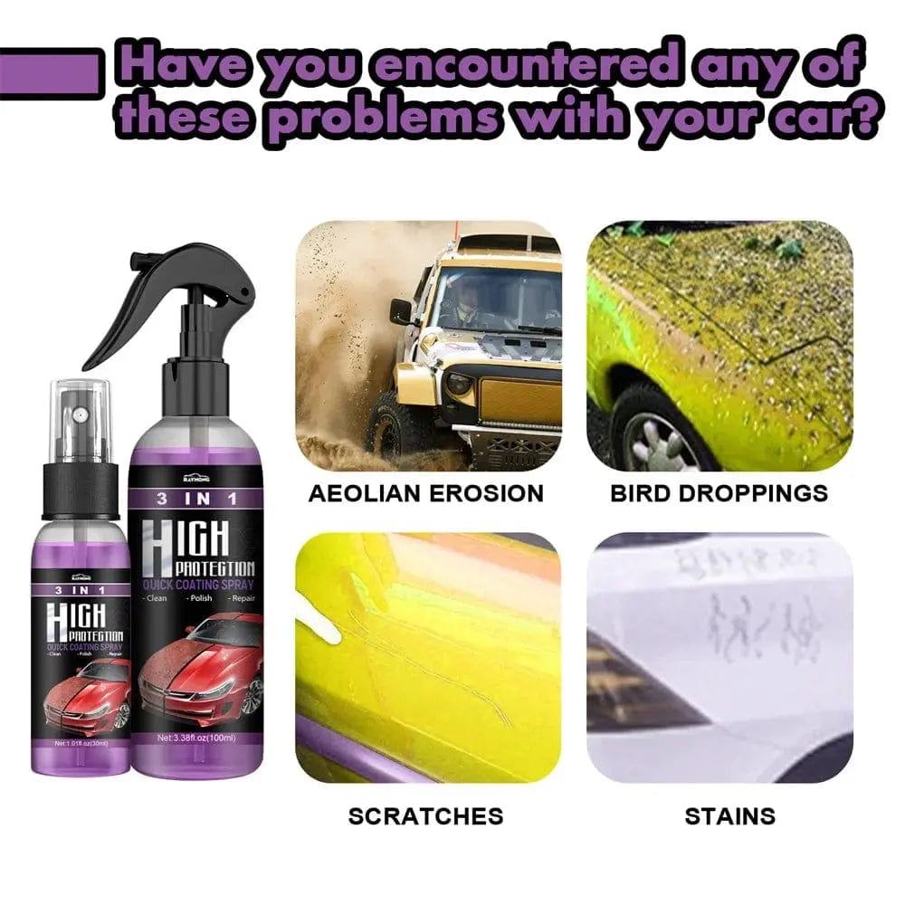 Car 3 In 1 Ceramic Coating Spray - Essentialshouses