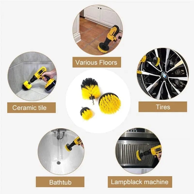 Essentialshouses Car Electric Scrubber Drill Brush Kit