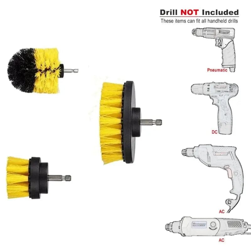 Essentialshouses Car Electric Scrubber Drill Brush Kit