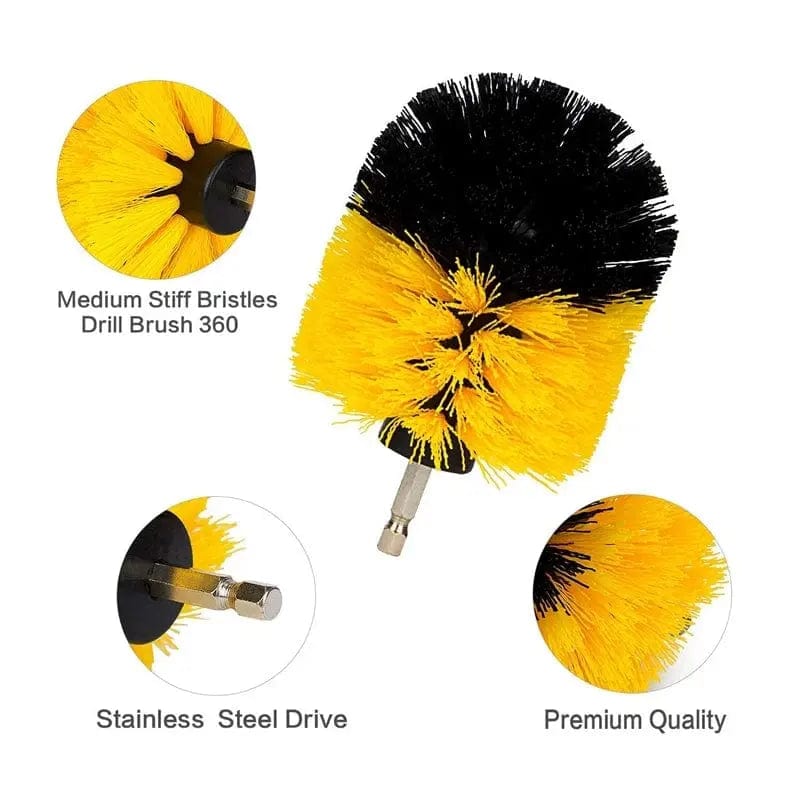 Essentialshouses Car Electric Scrubber Drill Brush Kit