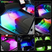 Essentialshouses Car Interior Ambient Foot Strip Light Kit