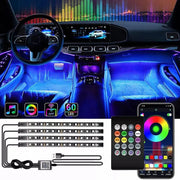 Essentialshouses Car Interior Ambient Foot Strip Light Kit