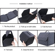 Essentialshouses Car Trunk Large Capacity Organizer Box