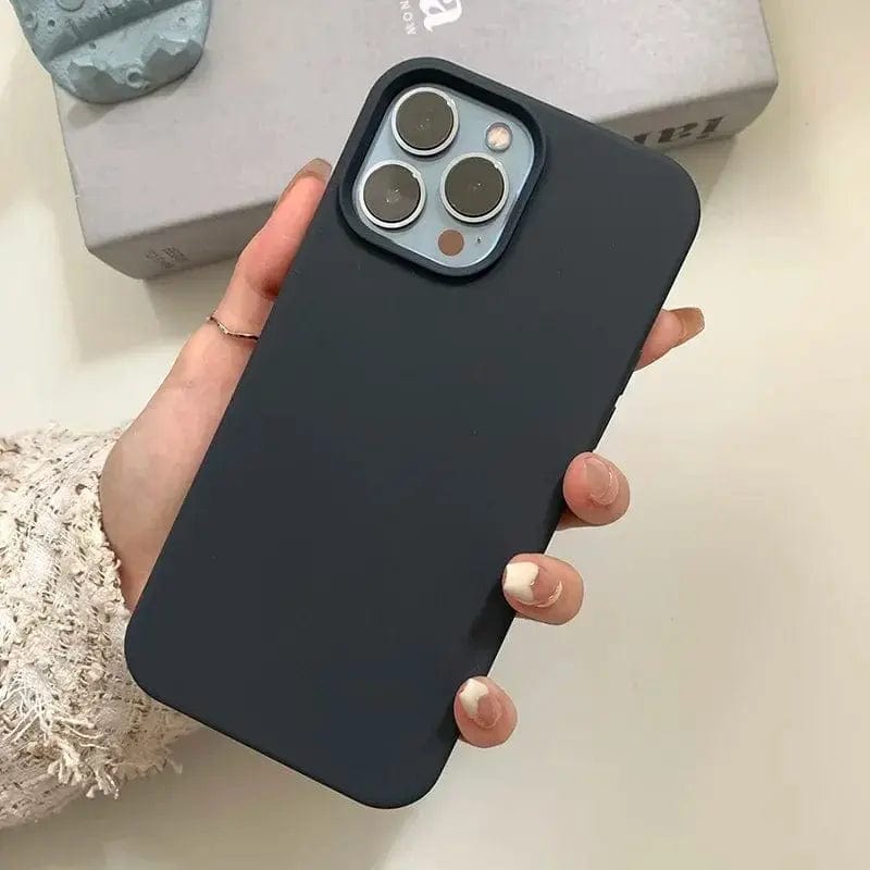Dark Purple Liquid Silicone Phone Case - Essentialshouses