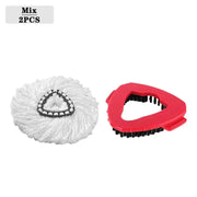 Essentialshouses Cleaning Mix-2PCS Universal Spin Mop Refill Heads – Compatible with Vileda & More (1/3/5/10 Pack)