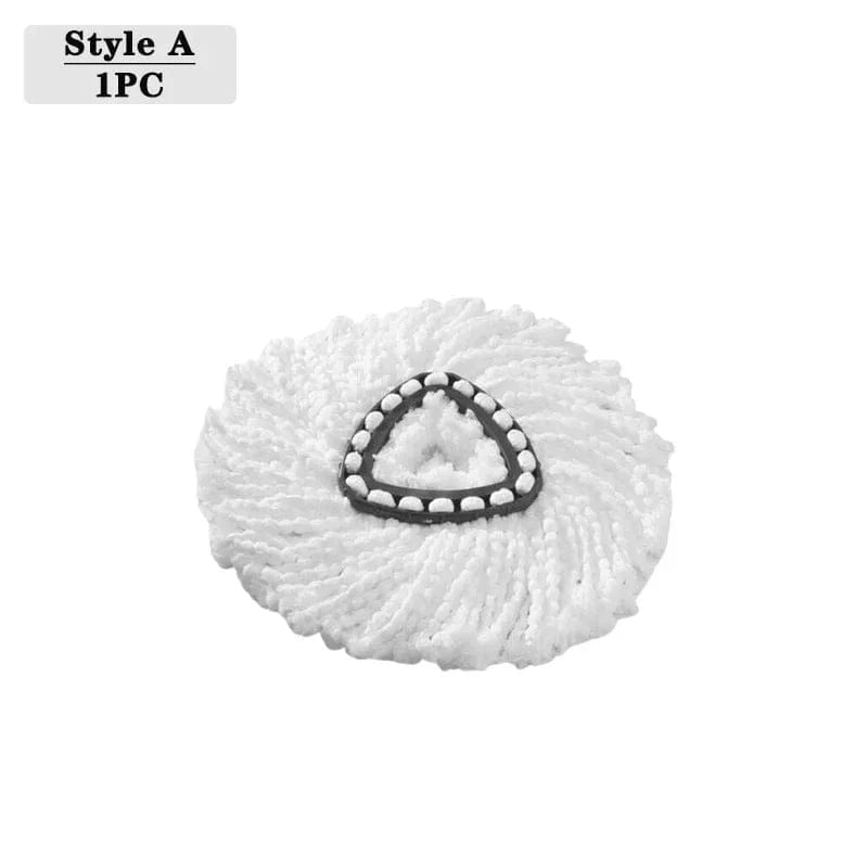 Essentialshouses Cleaning White-1PC Universal Spin Mop Refill Heads – Compatible with Vileda & More (1/3/5/10 Pack)