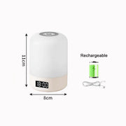 Essentialshouses Clock charging / China Mainland Led Night Lights Bedside Dimmable Charging Desktop Night Lamps Bedroom Bedside Lighting Decoration Touch Led Reading Table Lamp