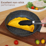 Essentialshouses CN US Shipping Ceramic Cookware Sets Non Stick 15 PCS Pots and Pans Set Kitchenware