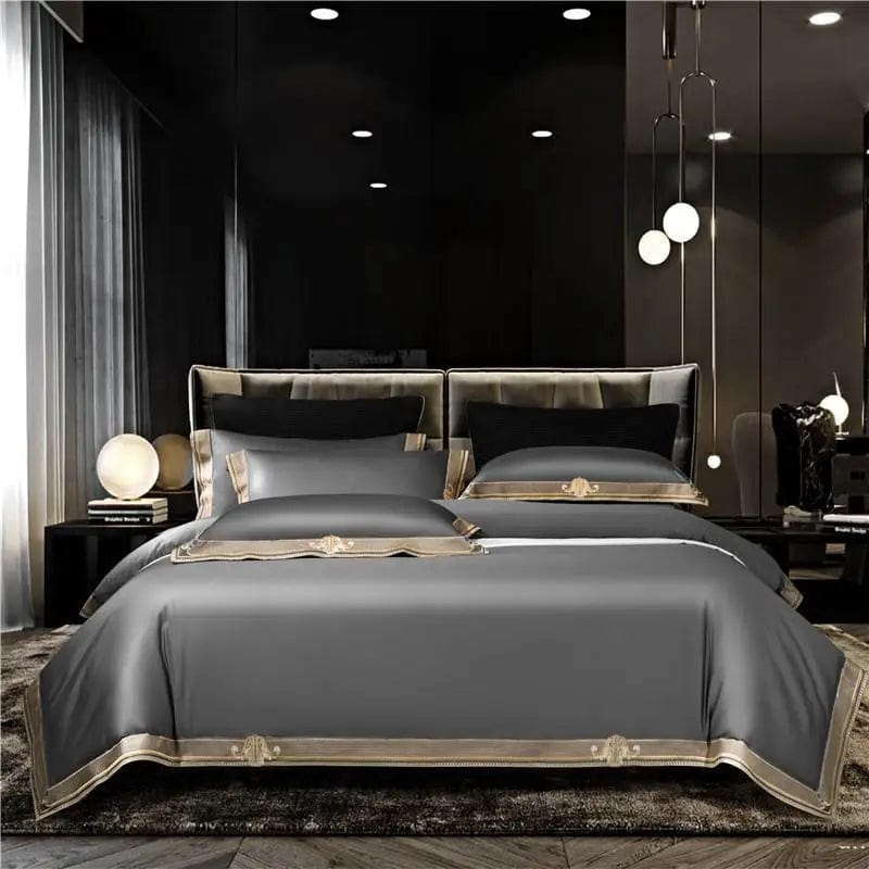 Essentialshouses Color 2 / Super King size 4Pcs High End 1000TC Egyptian Bedding set