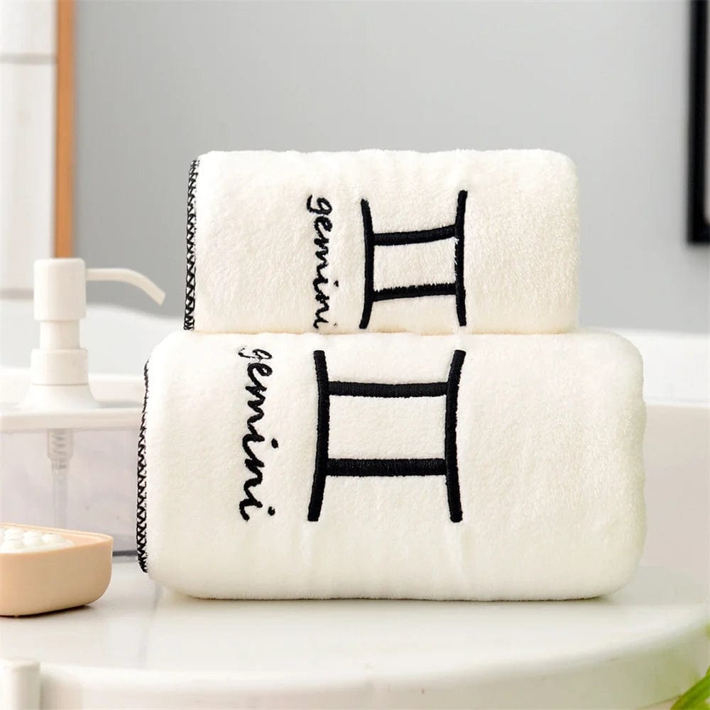 Essentialshouses 🛁 Constellation Coral Fleece Bath Towel Set – Softness Meets Celestial Elegance