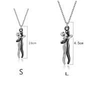 Essentialshouses Couple Hugging Pendant Necklace