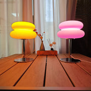 Essentialshouses Cream table lamp plastic lampshade bedroom bedside decorative lamp USB plug tri color dimming living room study atmosphere light