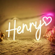 Essentialshouses Custom Neon Sign Led Name Light for Kids Name Custom Signs Teenage Gift Led Neon Sign for Wall Decor Bedroom Decor Personalized