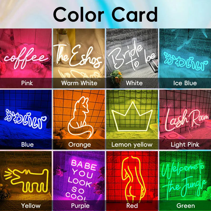 Essentialshouses Custom Neon Sign Led Name Light for Kids Name Custom Signs Teenage Gift Led Neon Sign for Wall Decor Bedroom Decor Personalized