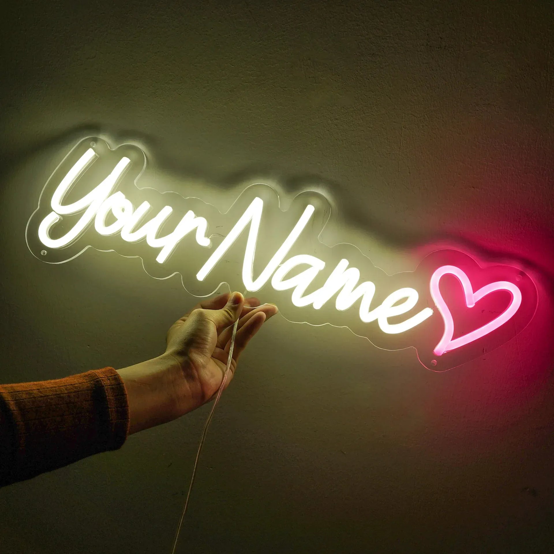 Essentialshouses Custom Neon Sign Led Name Light for Kids Name Custom Signs Teenage Gift Led Neon Sign for Wall Decor Bedroom Decor Personalized