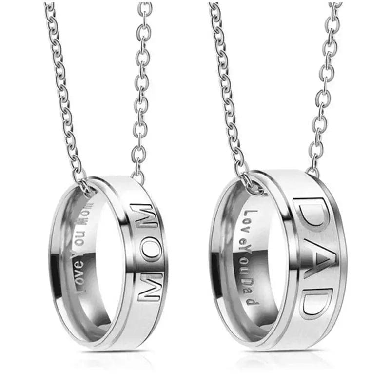 Dad Mom Titanium steel Necklace - Essentialshouses