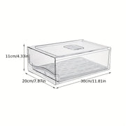 Essentialshouses dahao 1pcKitchen refrigerator storage box drawer type fresh-keeping box eggs and meat food frozen finishing storage box
