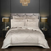 Essentialshouses Dark Golden Satin Duvet Cover Set