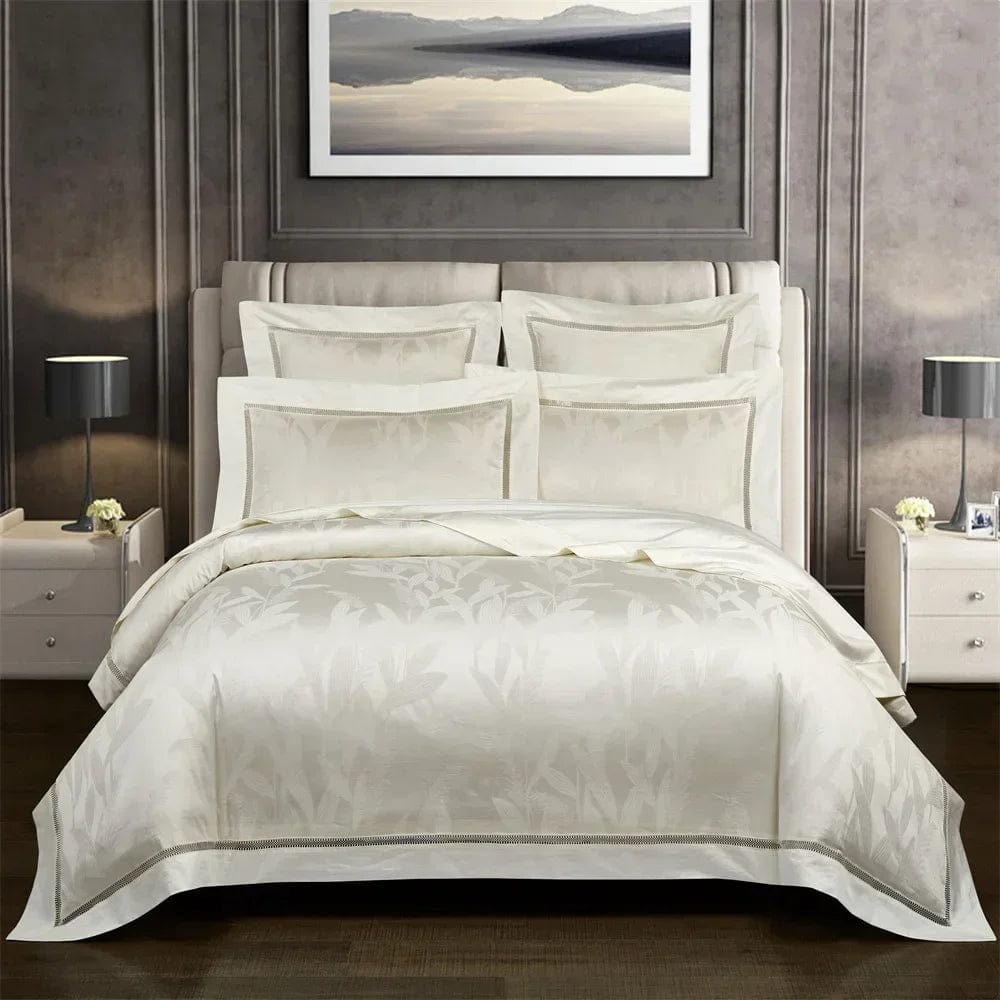 Essentialshouses Dark Golden Satin Duvet Cover Set