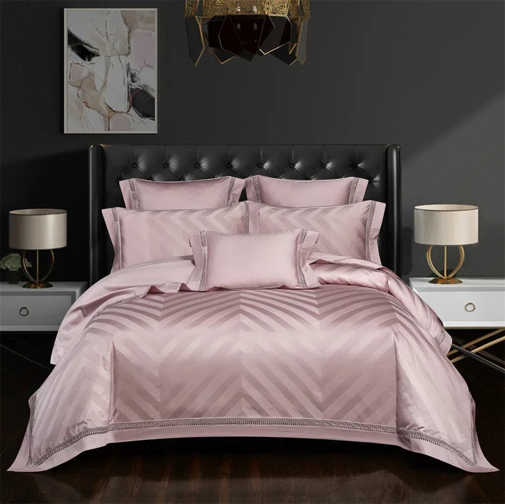 Essentialshouses Dark Golden Satin Duvet Cover Set