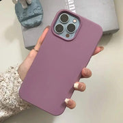 Dark Purple Liquid Silicone Phone Case - Essentialshouses