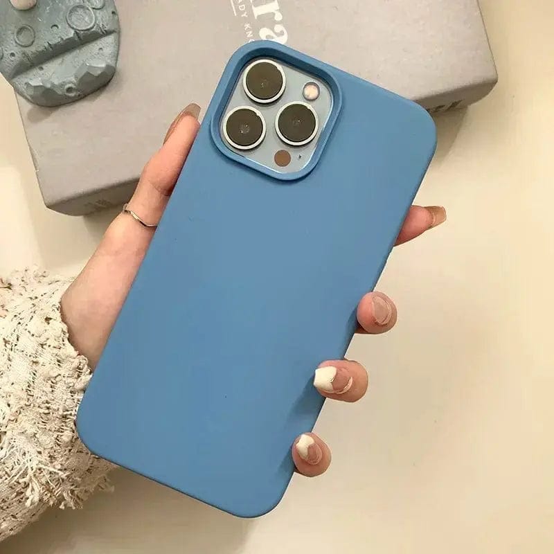 Dark Purple Liquid Silicone Phone Case - Essentialshouses