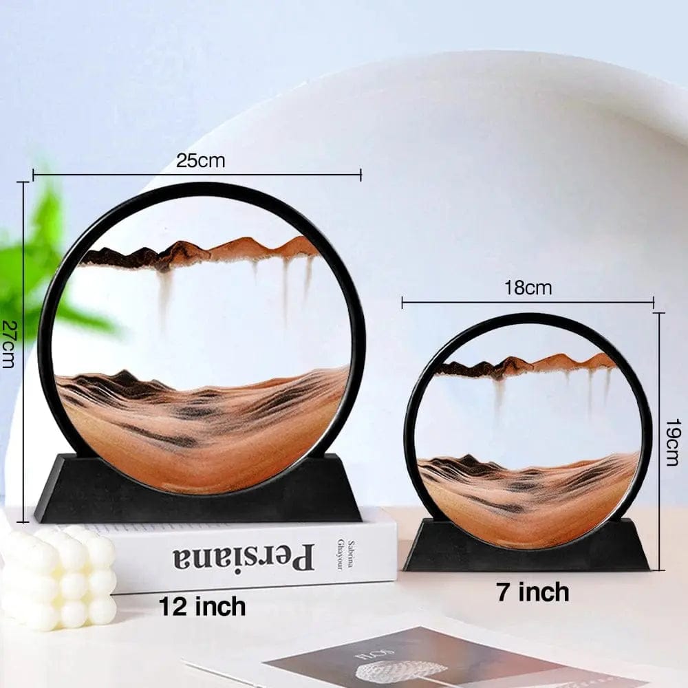 Essentialshouses 🌊Deep Sea Sand Art Frame – 7–12″ Kinetic Hourglass