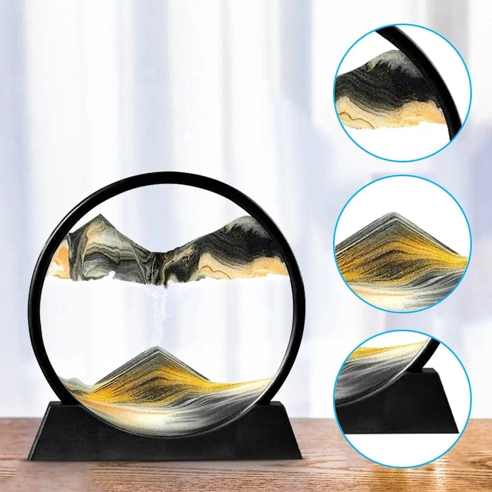 Essentialshouses 🌊Deep Sea Sand Art Frame – 7–12″ Kinetic Hourglass