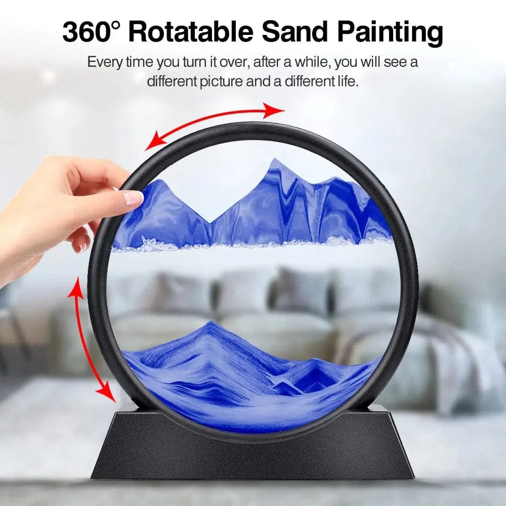 Essentialshouses 🌊Deep Sea Sand Art Frame – 7–12″ Kinetic Hourglass