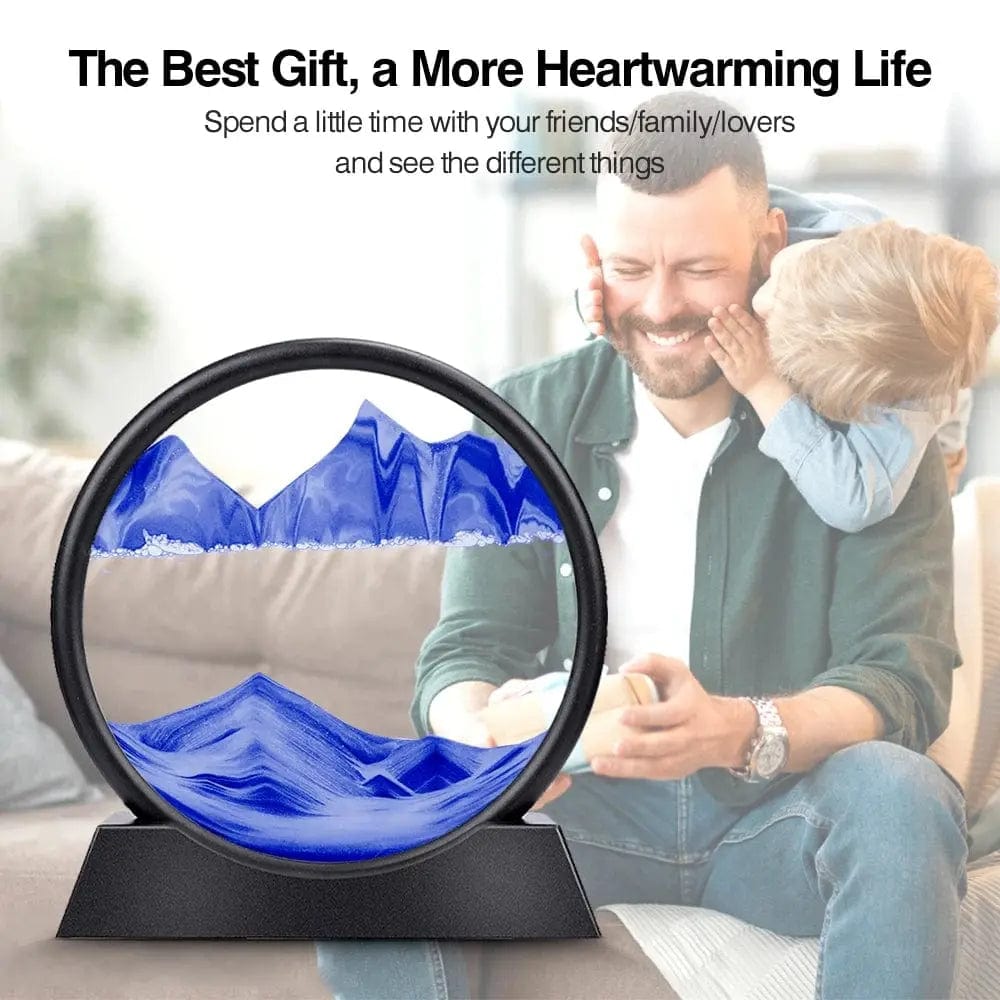 Essentialshouses 🌊Deep Sea Sand Art Frame – 7–12″ Kinetic Hourglass