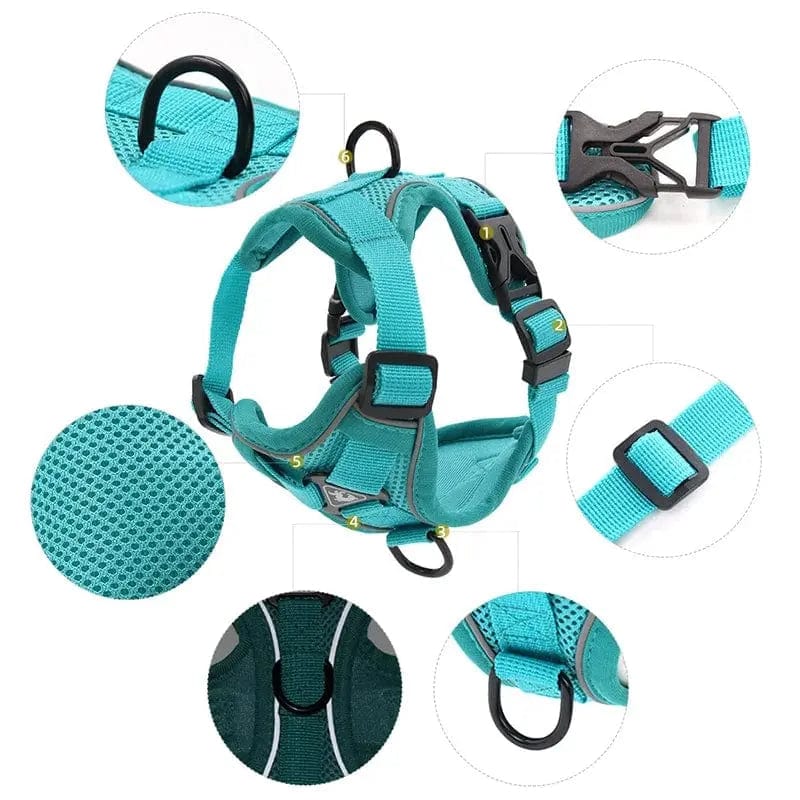 Essentialshouses Dog Adjustable Harness Leash Set