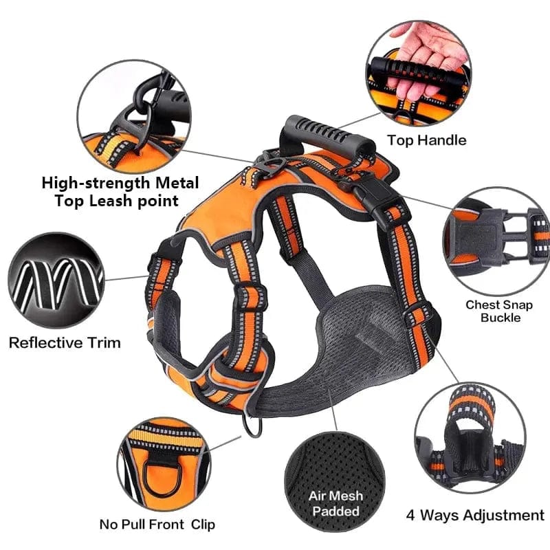 Essentialshouses Dog Breathable Reflective Harness Vest