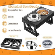 Essentialshouses Dog Double Elevated Stand Bowl