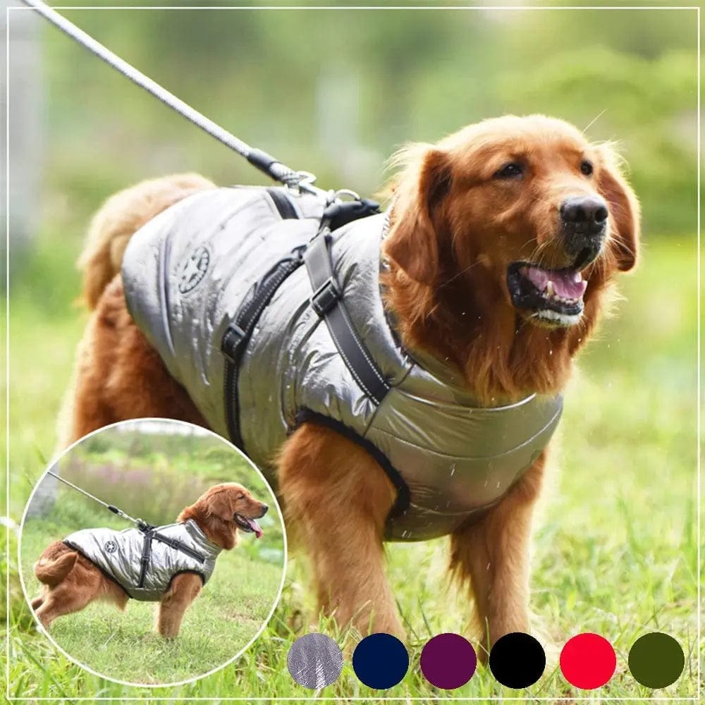 Essentialshouses Dog Waterproof Warm Harness Jacket