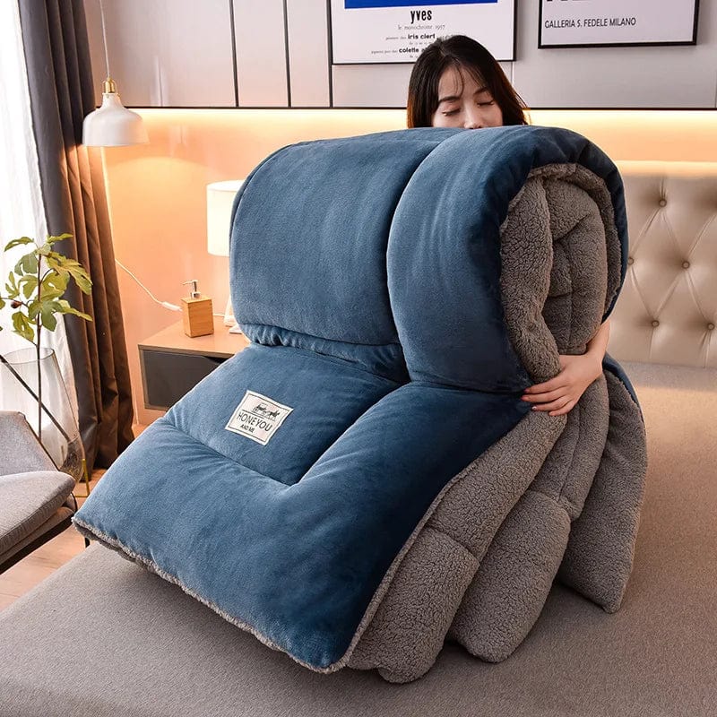 Essentialshouses Double Duvet Velvet Warm Blanket