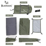 Essentialshouses Double Layer Waterproof Hiking Tent