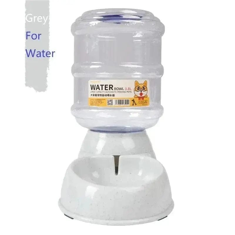 Essentialshouses Drinking Grey Large Capacity Drinking Feeding Dispenser