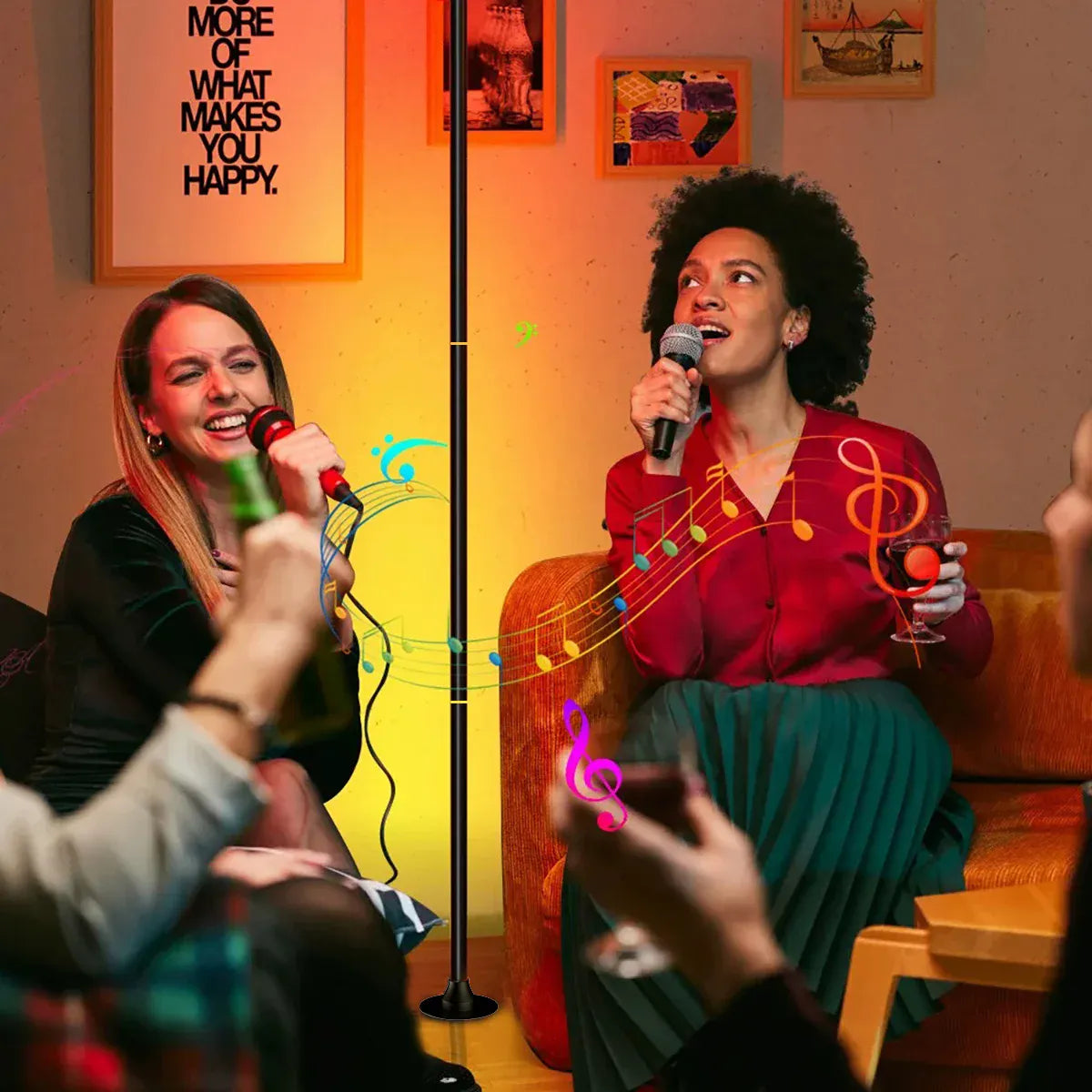 Essentialshouses EISSLOLY 1/2PCS Intelligent RGB Floor Lamp Application Control Music Synchronization Corner Lighting Timer
