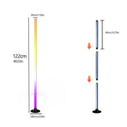 Essentialshouses EISSLOLY 1/2PCS Intelligent RGB Floor Lamp Application Control Music Synchronization Corner Lighting Timer