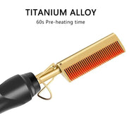 Electric Heating Hair Straightener Comb - Essentialshouses