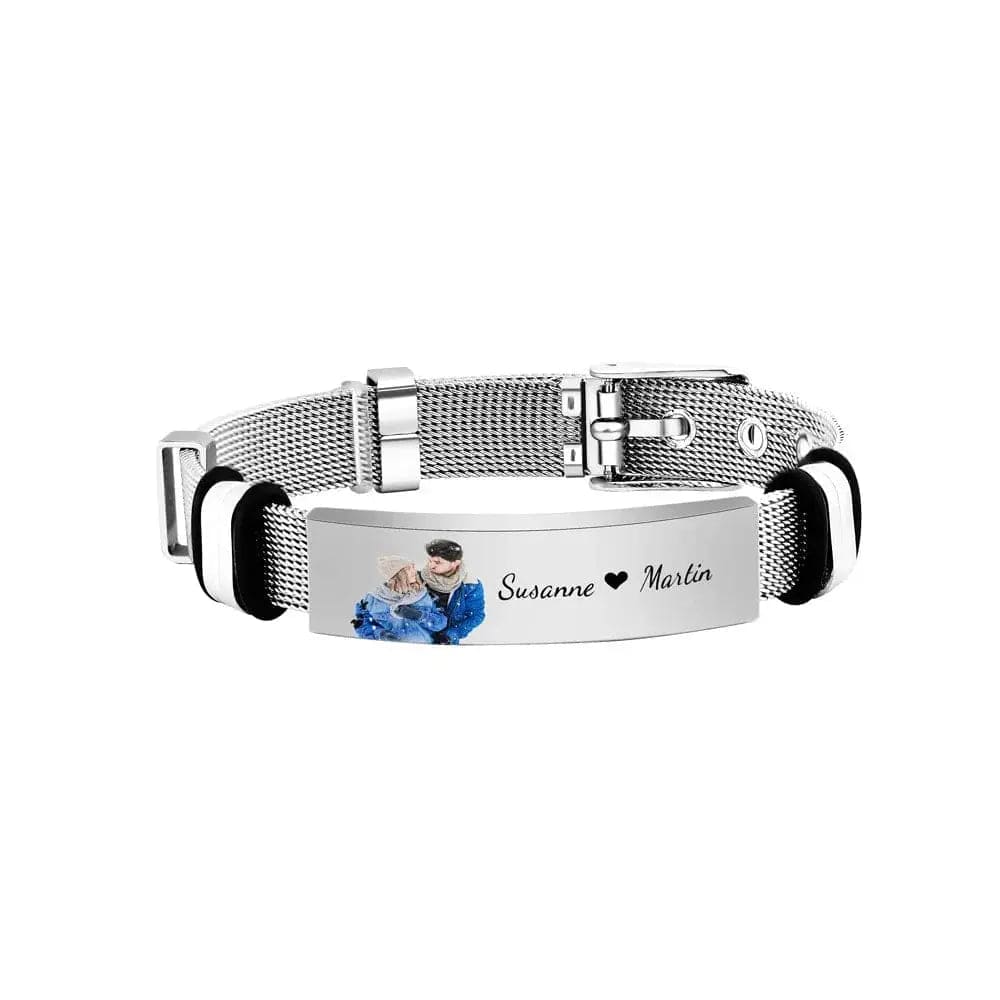 Engraved Name Photo Customize Bracelet - Essentialshouses